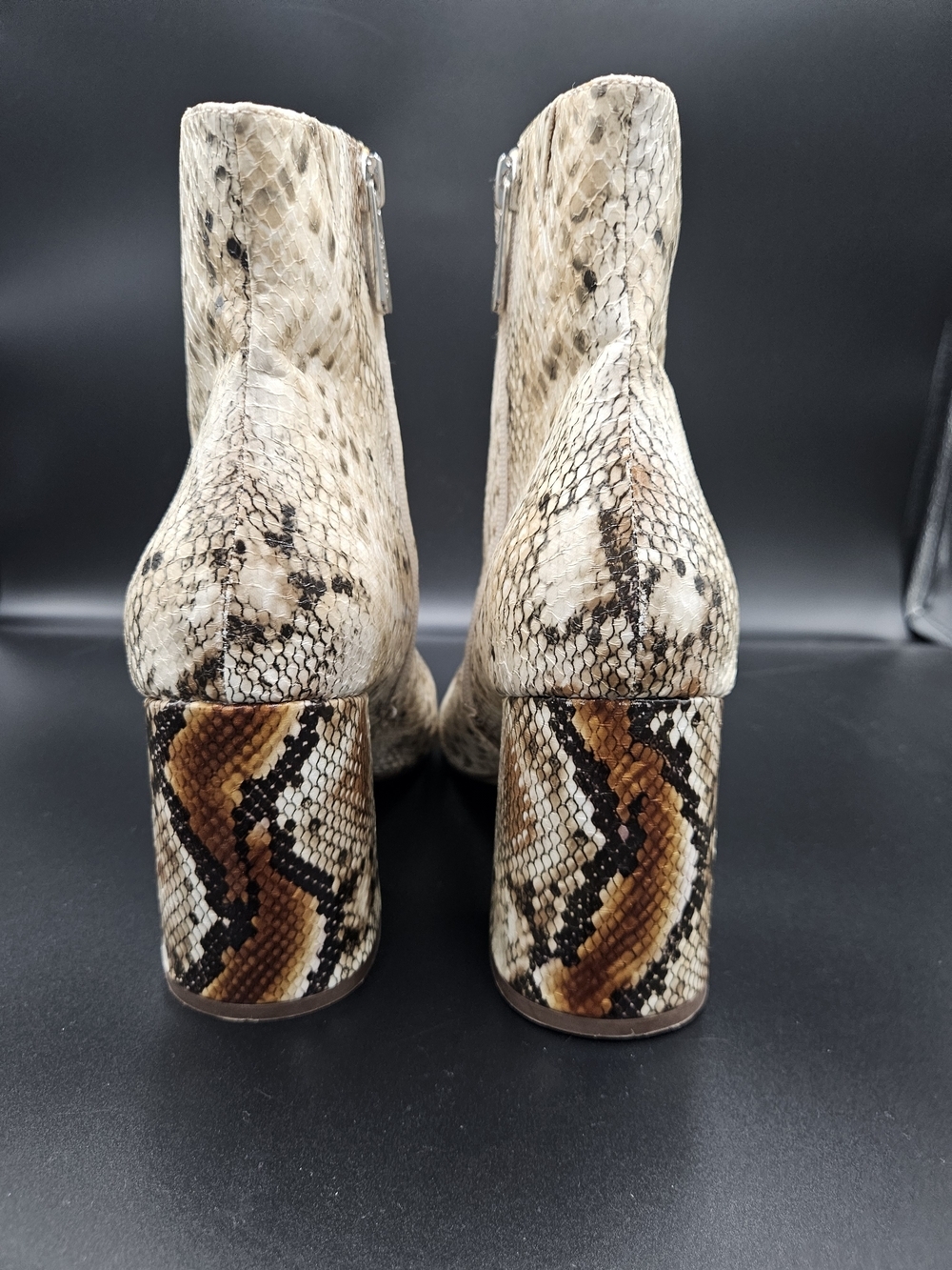 Charles by Charles David Snakeskin Print Pointed Toe Ankle Boots Size 10 NWOT - Picture 7 of 9